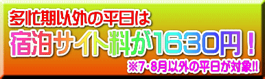 ※7・8月以外の平日が対象!!